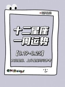 本周星象解读：运势持续上升，各星座迎来积极变化